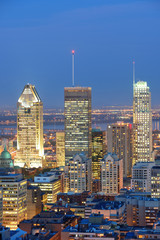 Montreal at dusk