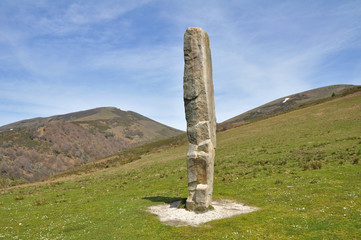 Menhir of Arlobi, Gorbea Natural Park, Alava (Spain)