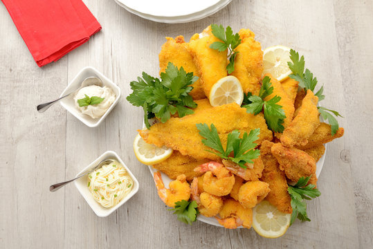 Piatto di pesce fritto