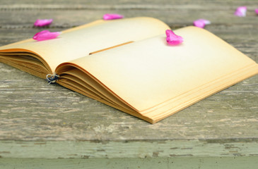 Vintage notebook and pencil