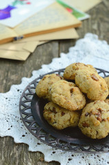Homemade cookies with walnut