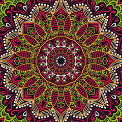 ornamental lace pattern, circle background with many details, lo