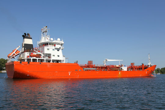 Tankschiff auf dem Nord-Ostsee-Kanal