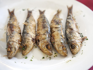 fried sardines