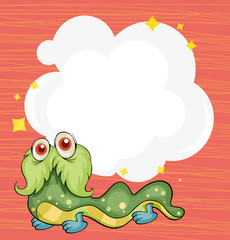 A stationery with a hairy monster