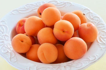 Fresh ripe apricots