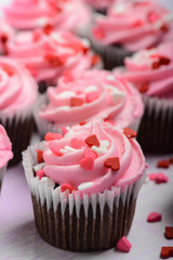 Pink Cupcakes Close Up