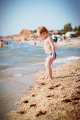 Child  on the beach