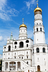 Fototapeta na wymiar ivan the great bell tower in Moscow Kremlin