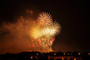 feux d'artifice - fireworks - pyrotechnie - Carcassonne