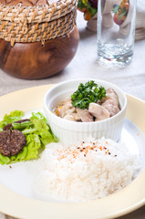 bicol express or pork with spicy coconut sauce