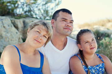 Portrait of happy family