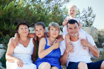 Portrait of happy family