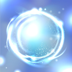 Vector Glossy Sphere. Abstract Background