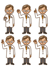 Obraz premium 医者 素材 セット