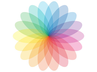 Abstract Colorful Flower