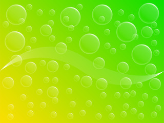 Background of water drops