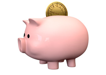 Pigg Bank Time Is Money Saving