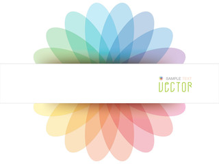Abstract Colorful Flowerf  background