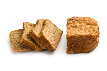 sliced homemade whole wheat bread