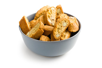 cantuccini cookies in bowl