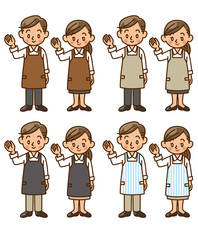 ウェイター スタッフ 販売員 店員