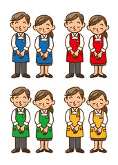 ウェイター スタッフ 販売員 店員