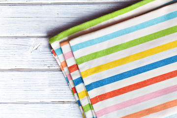 the striped kitchen napkin