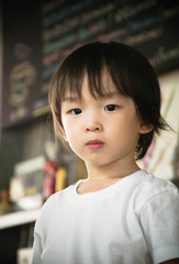 portrait of cute asian boy