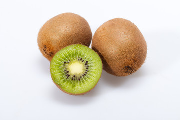 Obraz premium kiwi fruit isolated on white background