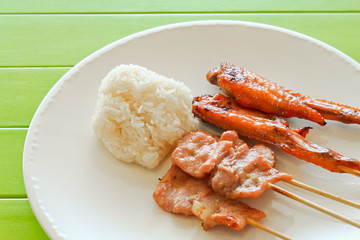 Roast Pork with sticky rice