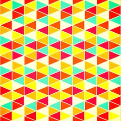 Papier Peint photo Lavable Zigzag Motif géométrique sans couture avec des formes géométriques, losange, couleur