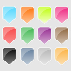 Colorful sticker for products
