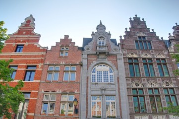 Fototapeta premium façade des maisons de mechelen