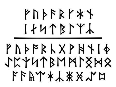 Younger Runes (above) and The Northumbrian Order (below).