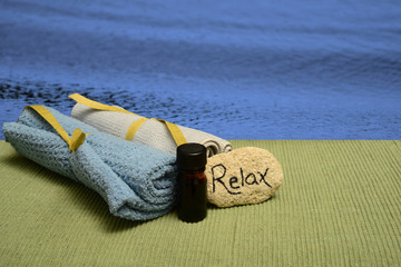 wellness spa products and ocean
