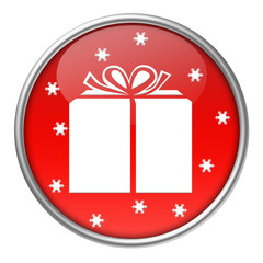 Bottone vetro regalo natale