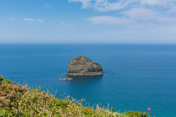 Naklejka premium Gull Rock Trebarwith Strand Cornwall
