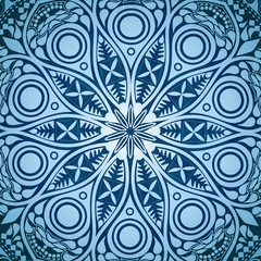 ornamental lace pattern, circle background with many details, lo