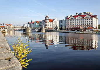 Fishing Village - ethnographic center. Kaliningrad, Russia