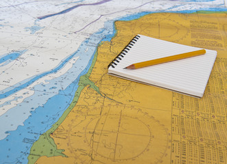 Fototapeta premium Naval map