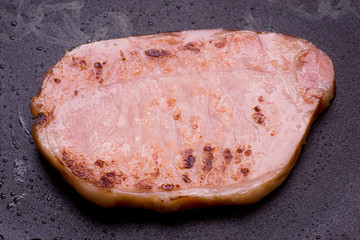 ロースハムのステーキ