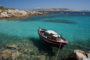 Fototapeta na wymiar Wspaniałe wody morskiej w Spargi