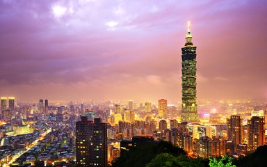 Fototapeta na wymiar Tajwan Miasta