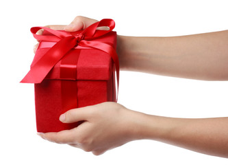 Red Holiday Gift Box