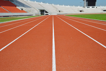 Track and field training lanes