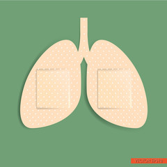 Lung Adhesive bandage