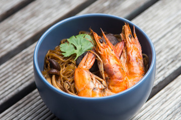 Baked shrimp vermicelli