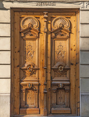 vecchia porta di legno ,Valencia,Spagna