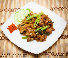 Stir soy sauce pork